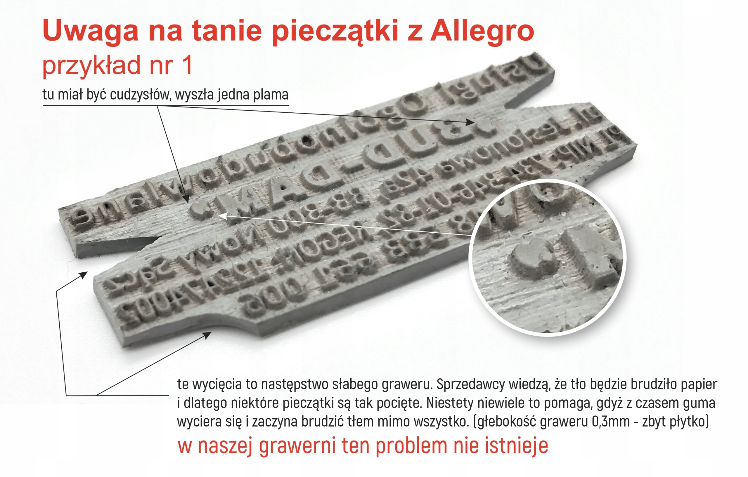 Pieczątka okrągła COLOP R30 - jakość PRO! Rodzaj elementu stemplującego Gumka laserowa