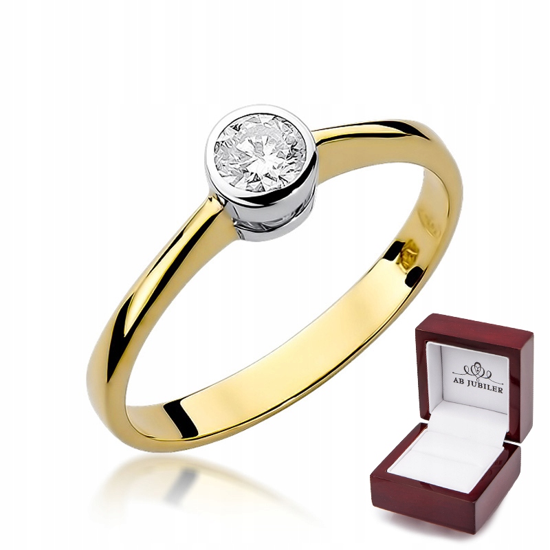 

Złoto Pierścionek Zaręczynowy 585 Brylant 0,30ct