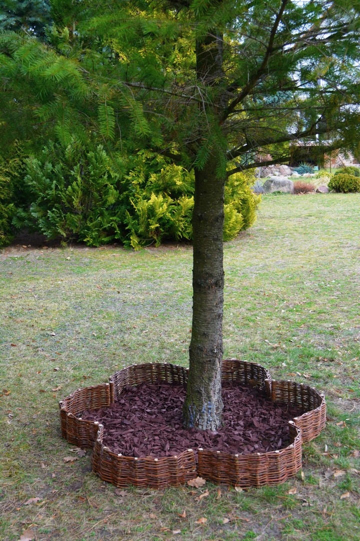 PALISADA WIKLINOWA KOŁO obrzeże, fi 30 / 15 [cm] Seria Palisada wiklinowa