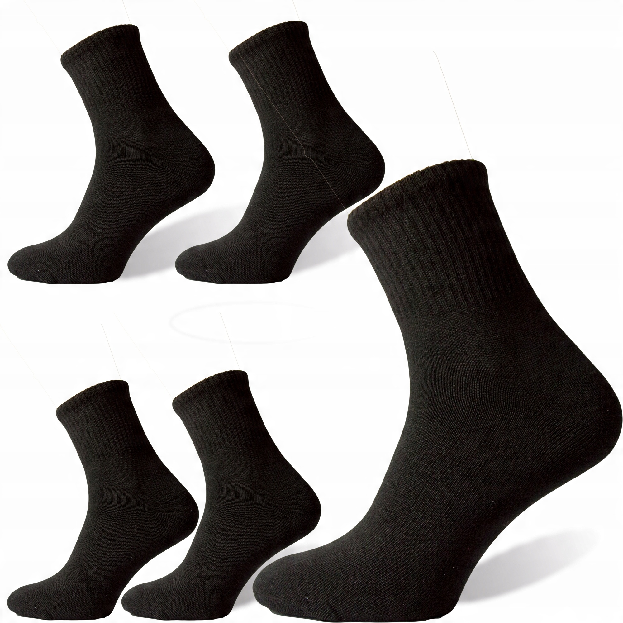 

5x Skarpetki Sportowe Męskie Bawełna rozm 41-46 cz