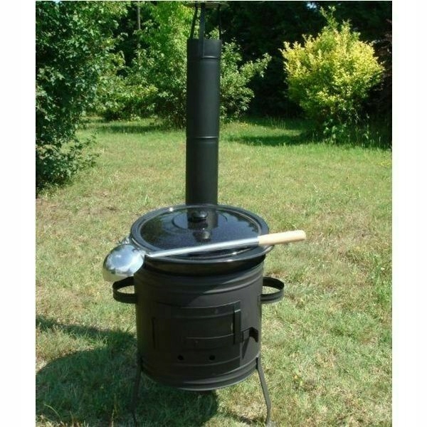 KUCHNIA POLOWA + KOCIOŁEK POKRYWKA 25L 42CM GRILL Pojemność 25 l