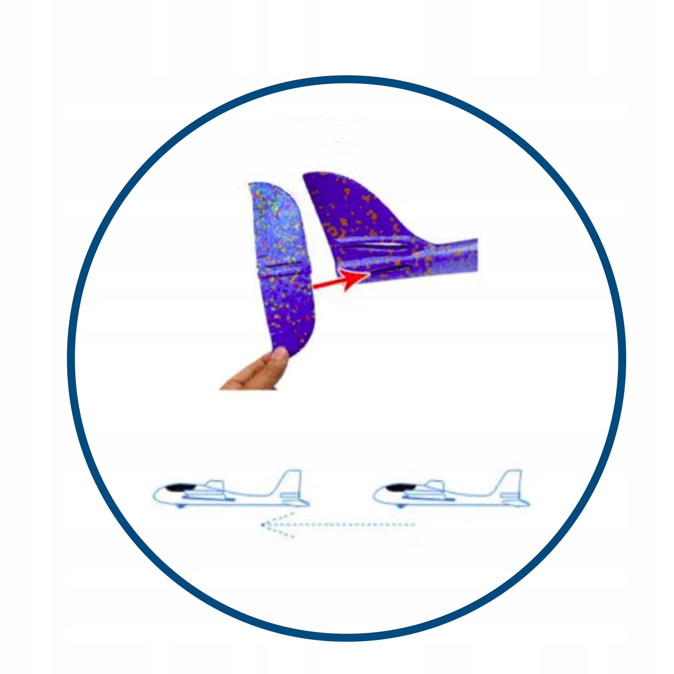 SM01 SAMOLOT PIANKOWY DUŻY SZYBOWIEC STYROPIANOWY Kod producenta 0009