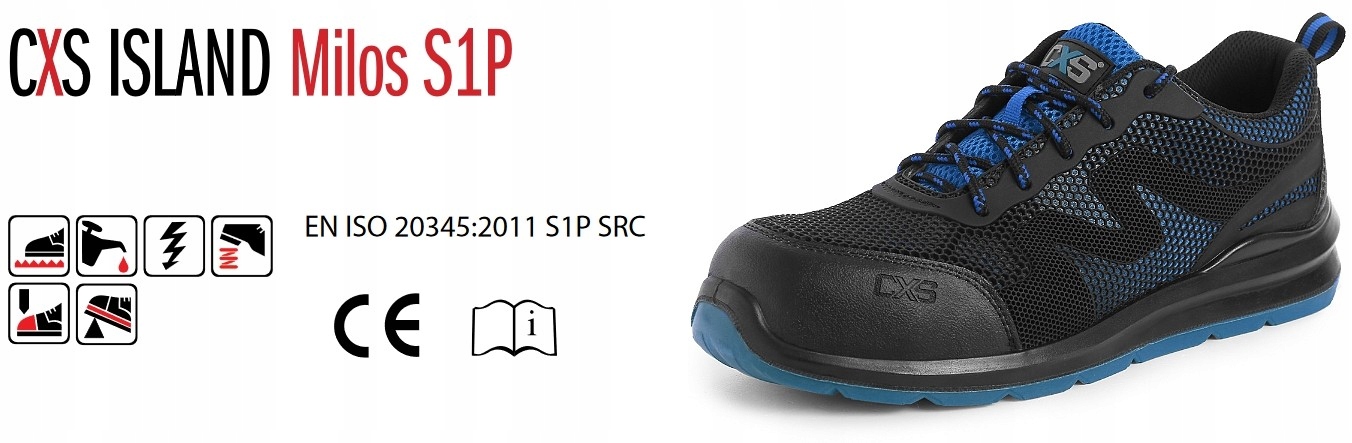 Buty robocze CXS MILOS KOMPOZYTOWE LEKKIE S1P 40 Producent code 2126 068 806