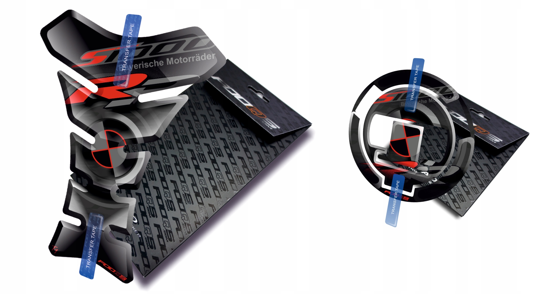 Tank-pad Cap-pad od společnosti Fooqs pro Bmw S-1000-RR Černý