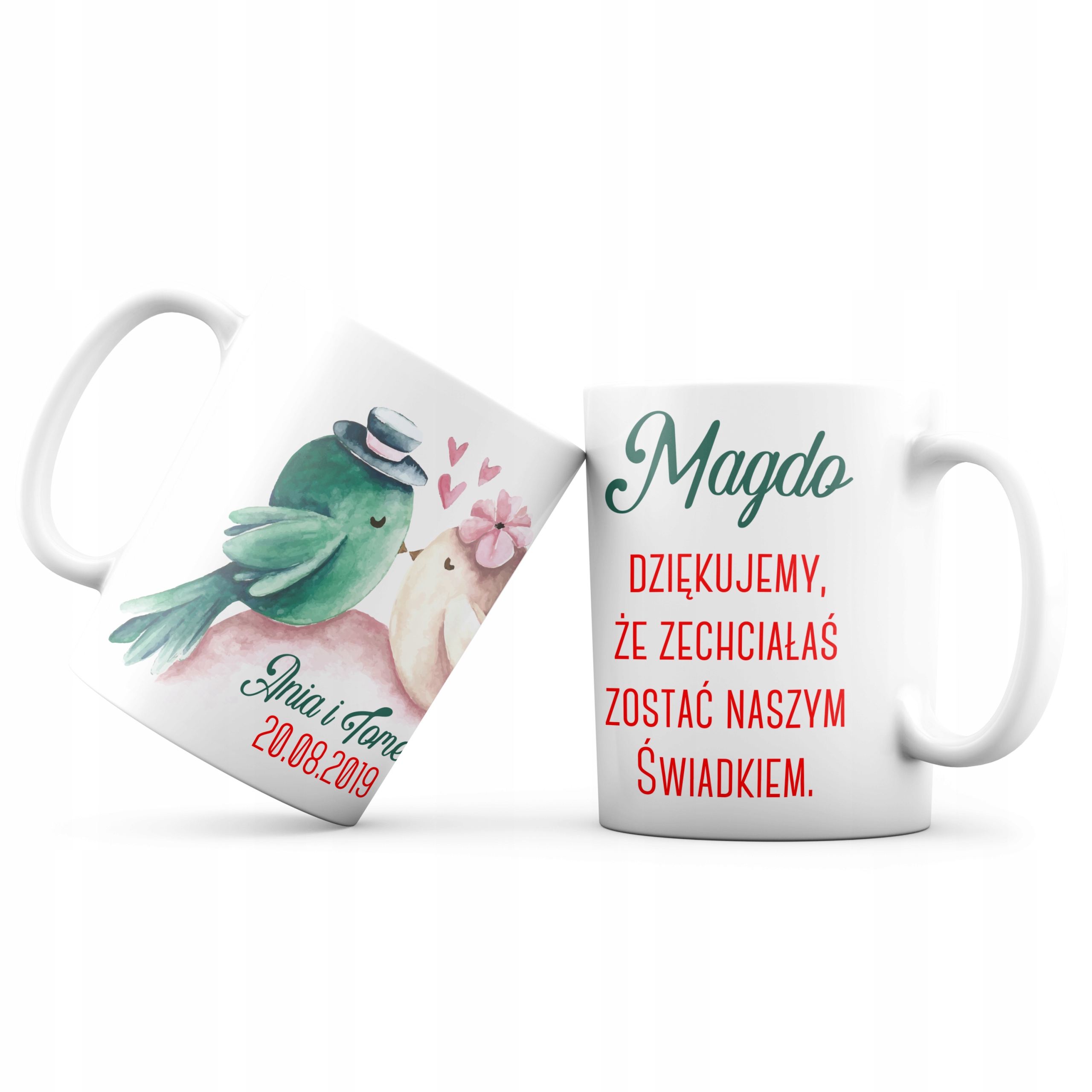 

Kubek Podziękowanie dla świadkowej Świadka ślub