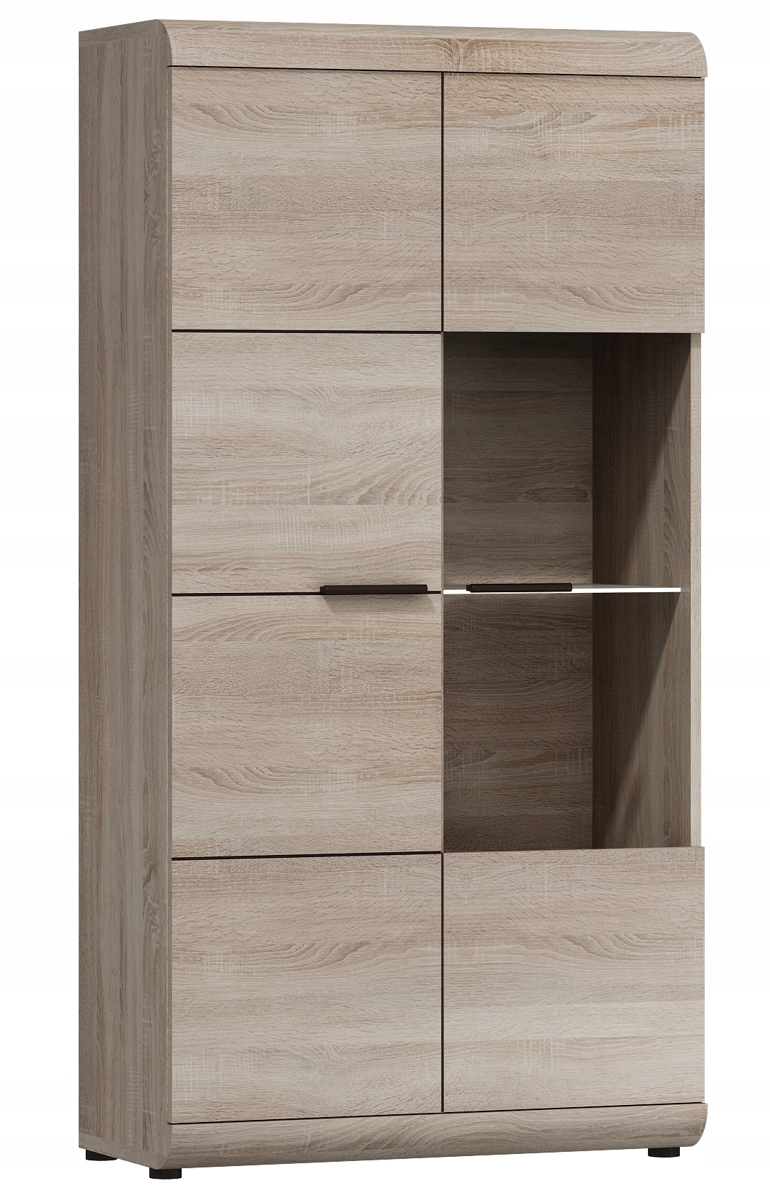 Elegancka Niska Witryna Do Salonu LINK Dąb Sonoma