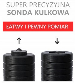 MIERNIK GRUBOŚCI LAKIERU P-13-S-AL ALUM STAL OCYNK Zakres pomiarowy 0-5000 μm