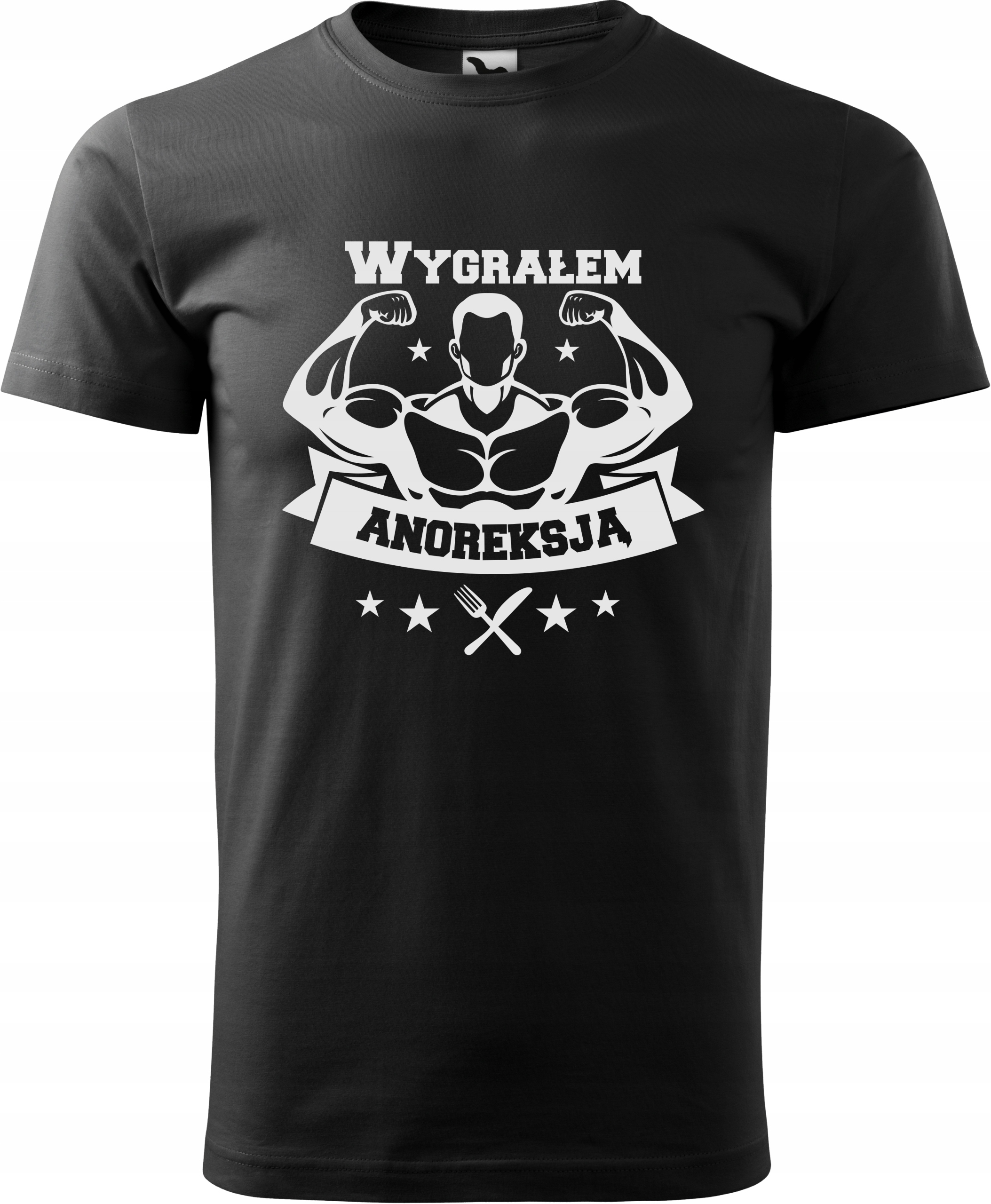 

Koszulka zabawny nadruk Wygrałem z Anoreksją r.5XL