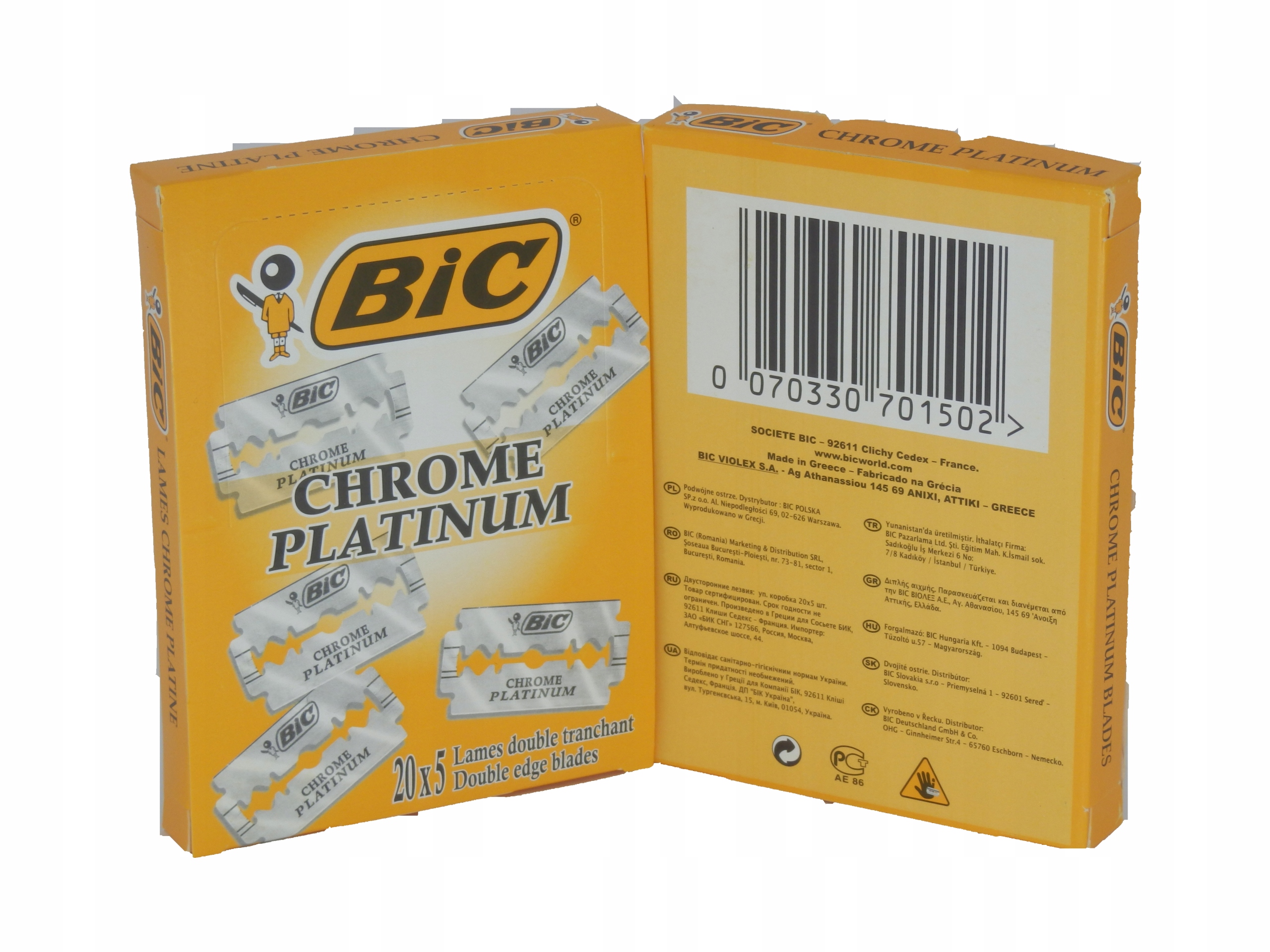 

Bic Chrome Platinium Żyletki do golenia 100szt
