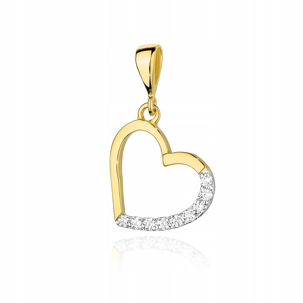 

Złota zawieszka z brylantami -Serce- 0,13 ct !!