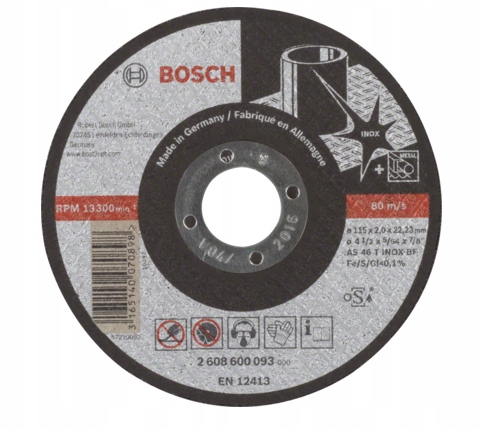 

Bosch Tarcza Do Metalu 125 Rapido Inox 2608600549