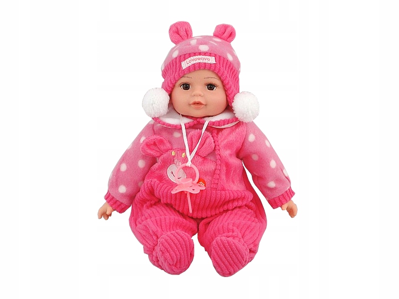 Lalka bobas 35cm z dżw.w worku 6wz 456730 Adar