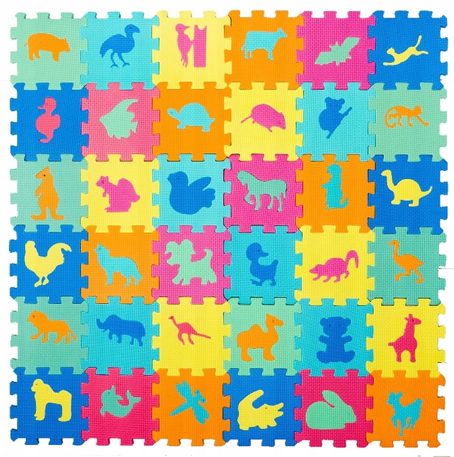 

Puzzle Piankowe Mata Edukacyjna Zwierzęta 72 El.