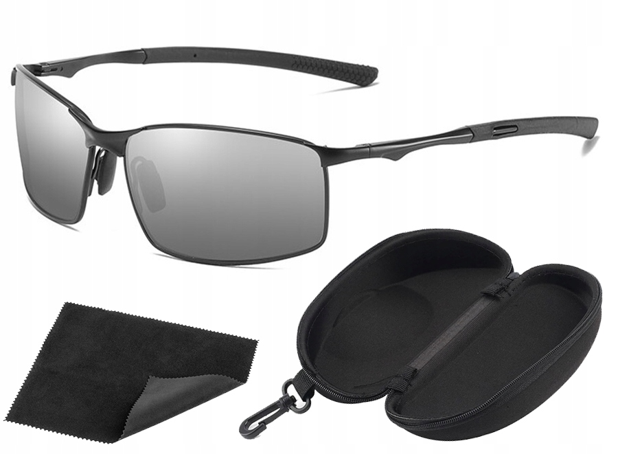 

Aluminiowe Męskie Okulary Polaryzacyjne Silver Uv