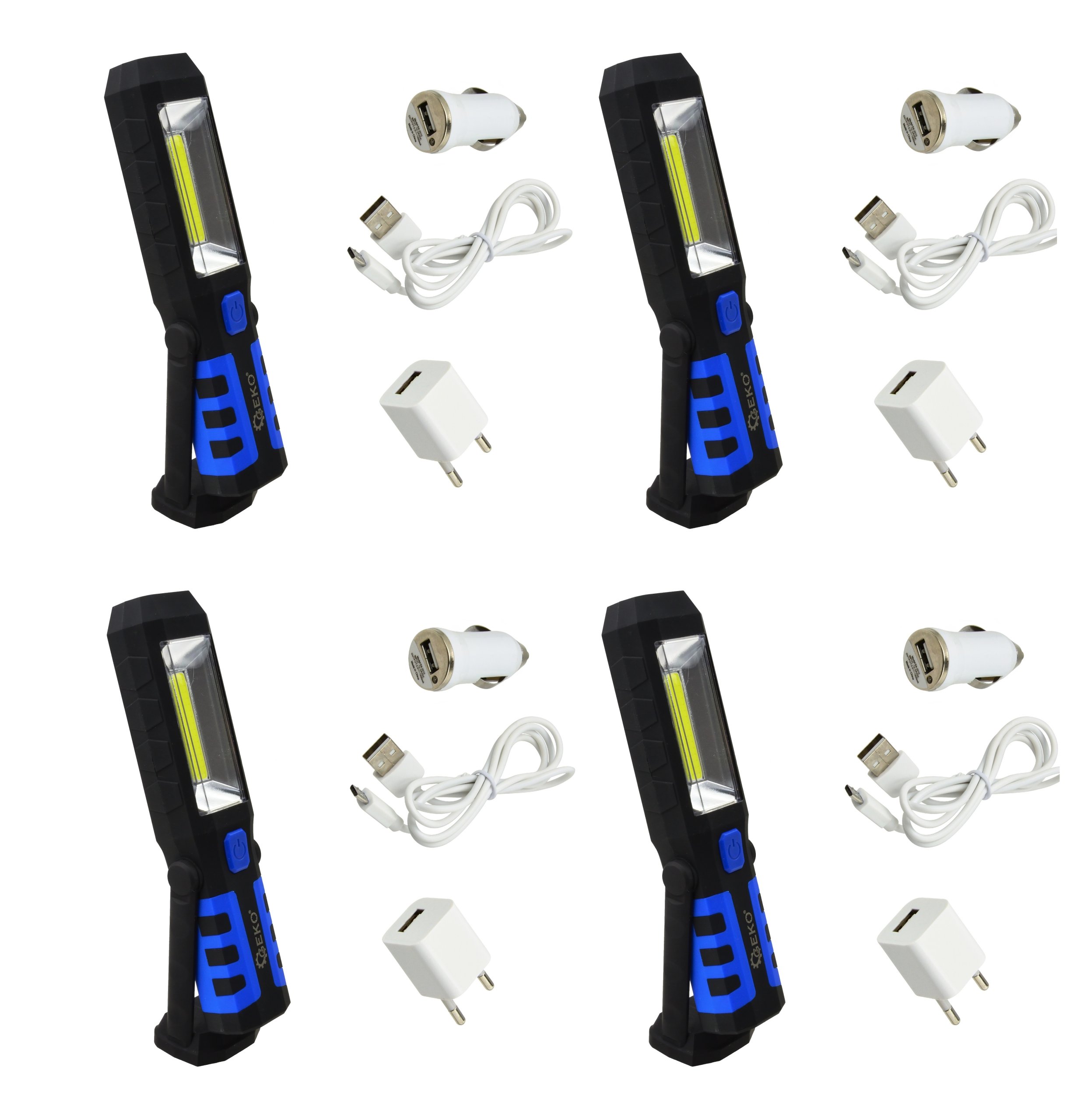 LATARKA WARSZTATOWA LAMPKA LAMPA LED LI ION 4szt