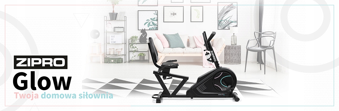 ROWER STACJONARNY TRENINGOWY POZIOMY GLOW WM ZIPRO Marka Zipro