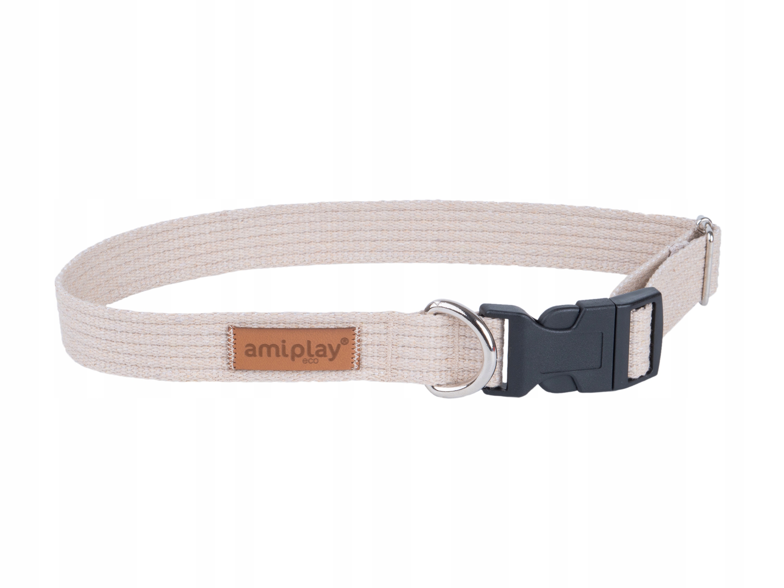

amiplay Obroża regulowana Cotton S Beżowa