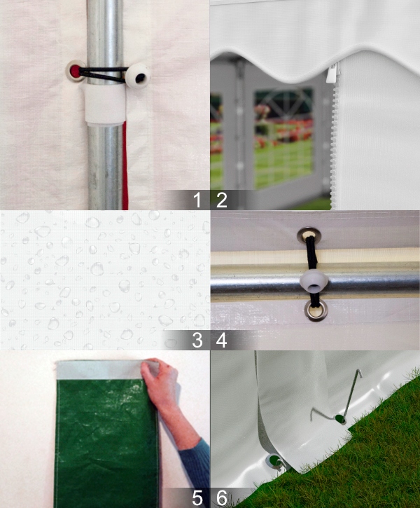 3x4m 2-2,87m Namiot imprezowy ogrodowy pawilon Typ namiot