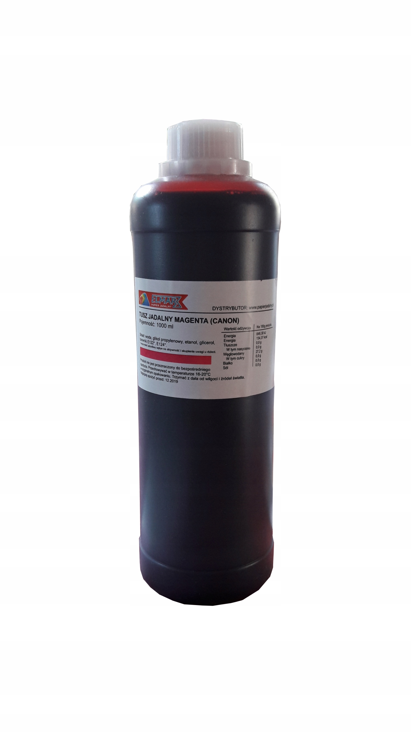 Potravinářský Jedlý Inkoust (canon) 1 L Červená barva Potravinářská tiskárna