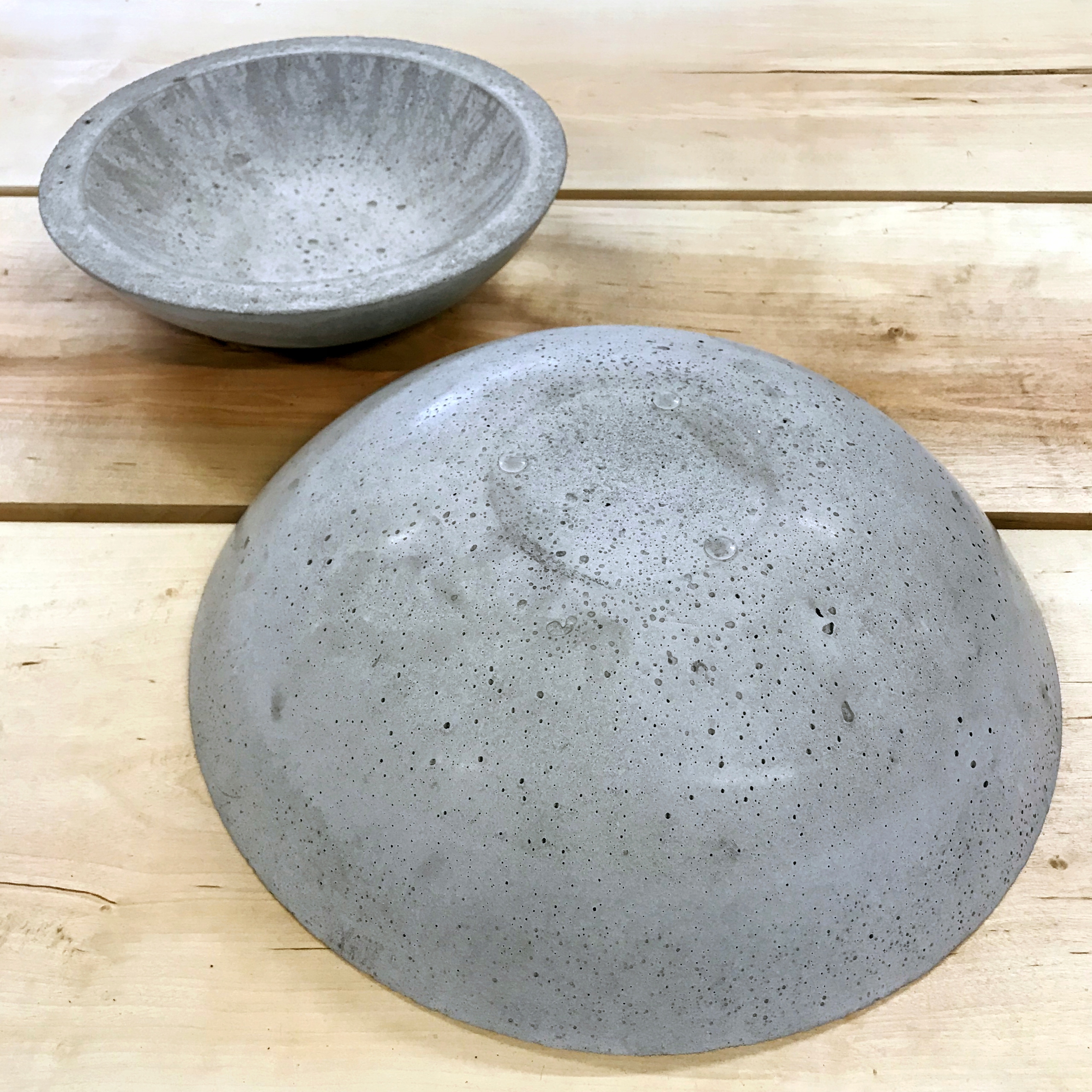 BETONOWA MISA z BETONU MISKA SLIM S średnica 25 cm Wysokość produktu 7 cm