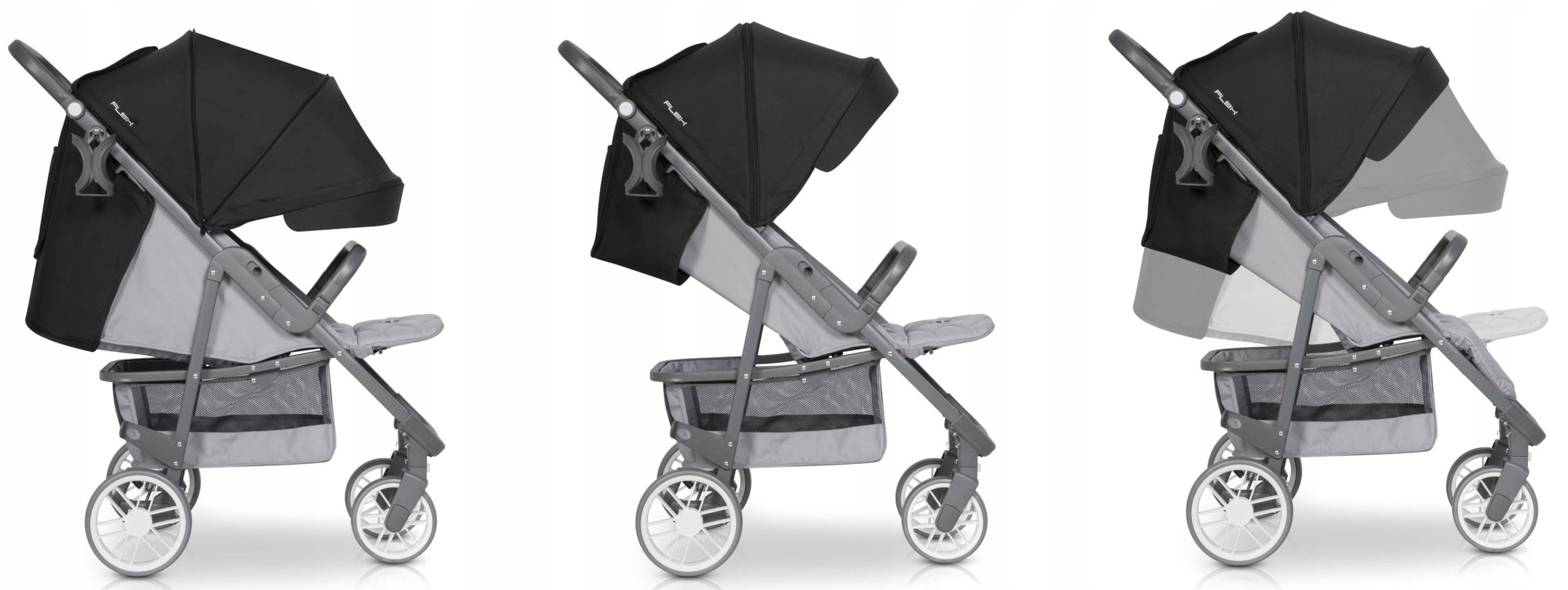 WÓZEK EURO CART FLEX do 22KG FOLIA MOSKITERA TORBA Stelaż Aluminiowy