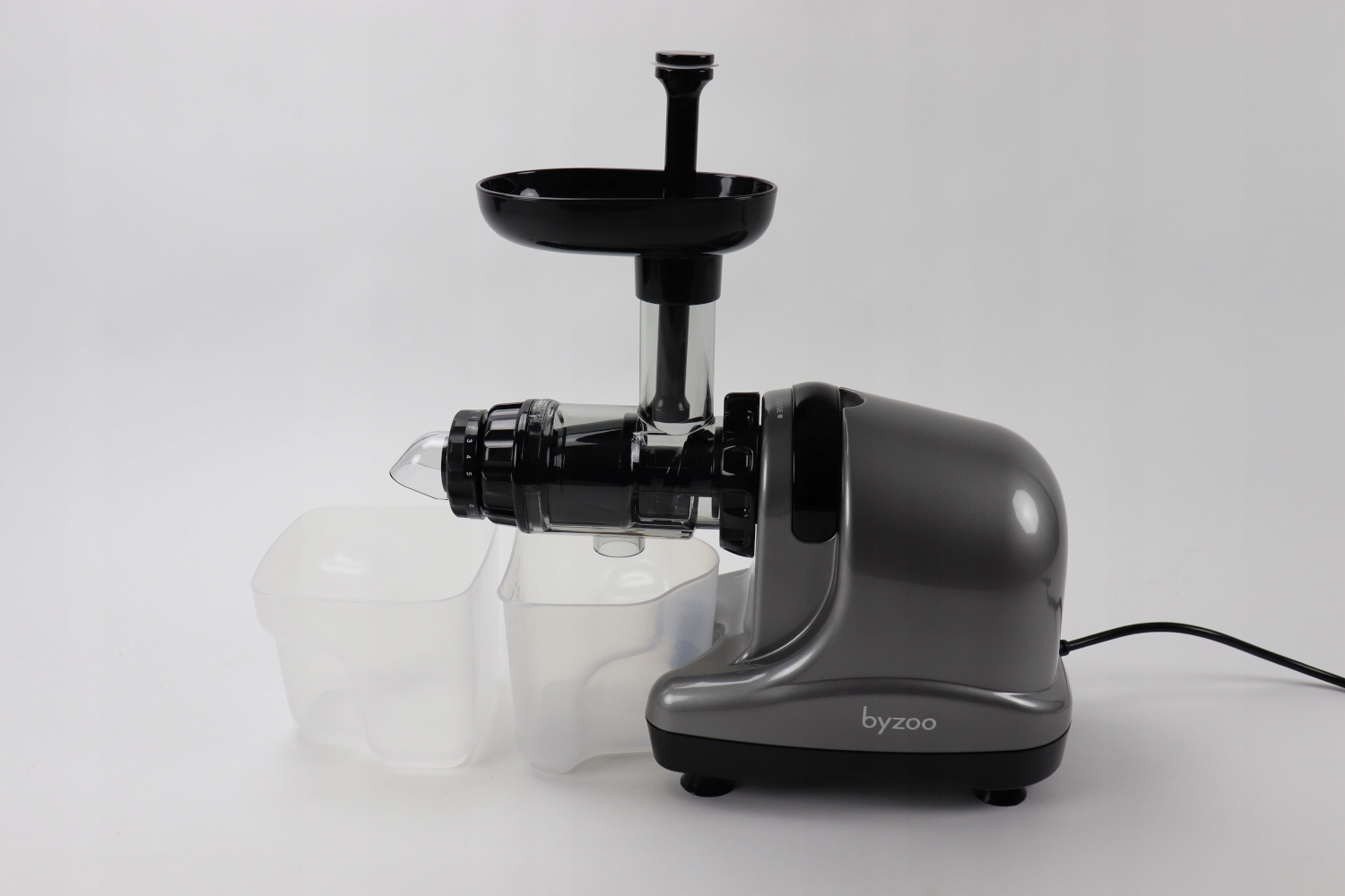 Wyciskarka do soków pozioma BYZOO Rhino srebrny Moc 250 W