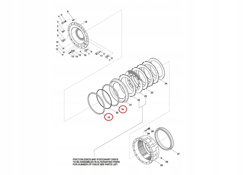 УПЛОТНЕНИЕ МОКРОЙ ТОРМОЗА 224964 BELL B40D