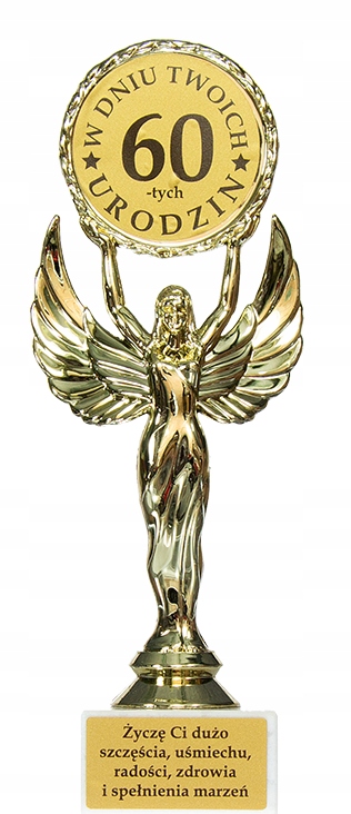 

Statuetka Puchary Trofeum na 60 Urodziny