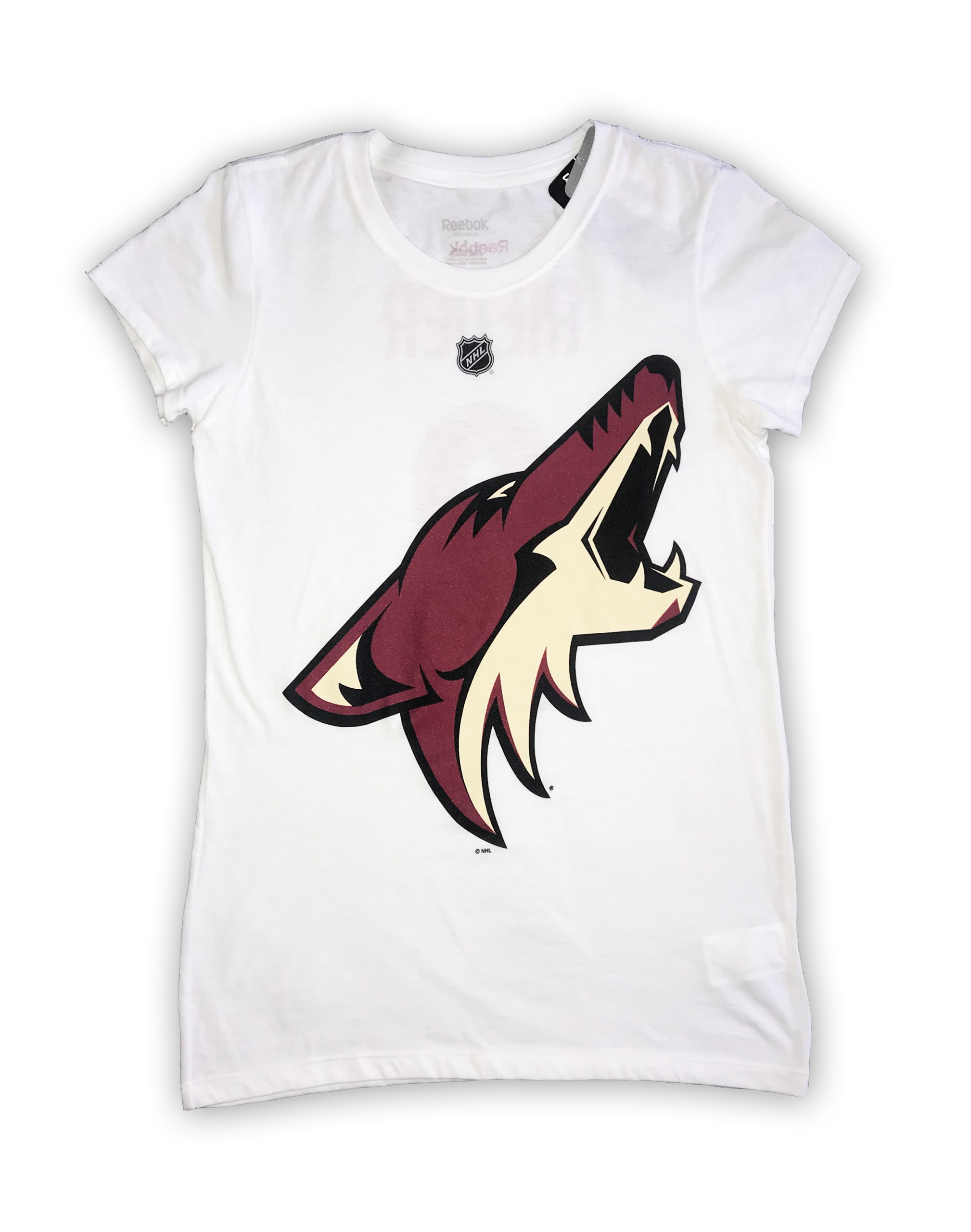 Biała koszulka Reebok Arizona Coyotes RIEDER L Rękaw krótki rękaw