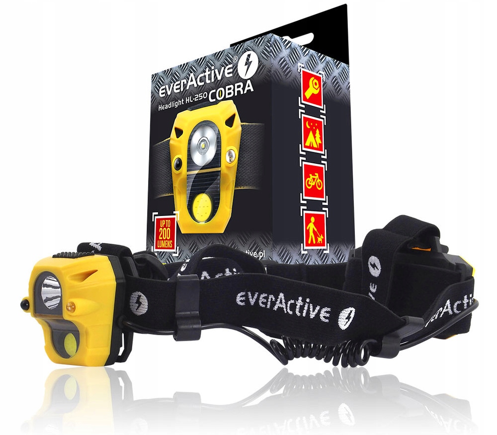 

Latarka Czołowa Everactive HL-250 Led Cree XP-E2
