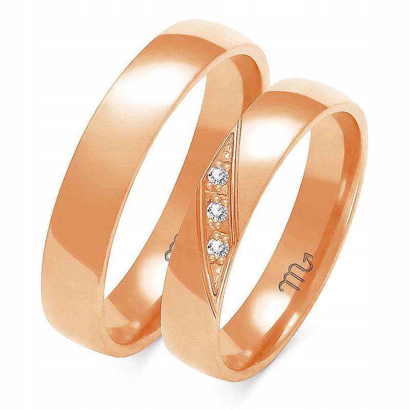 Zlaté Prsteny 14K 4 mm Zirkon id A-146