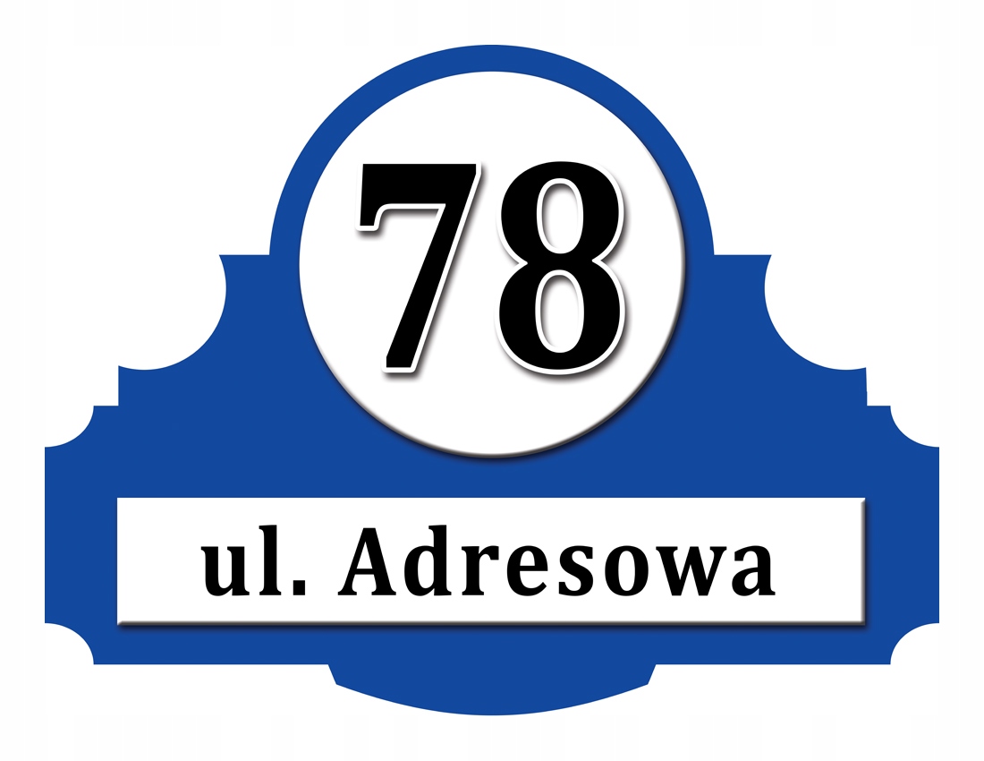 

Tabliczka Adresowa Adres Numer Na Dom znak ulica