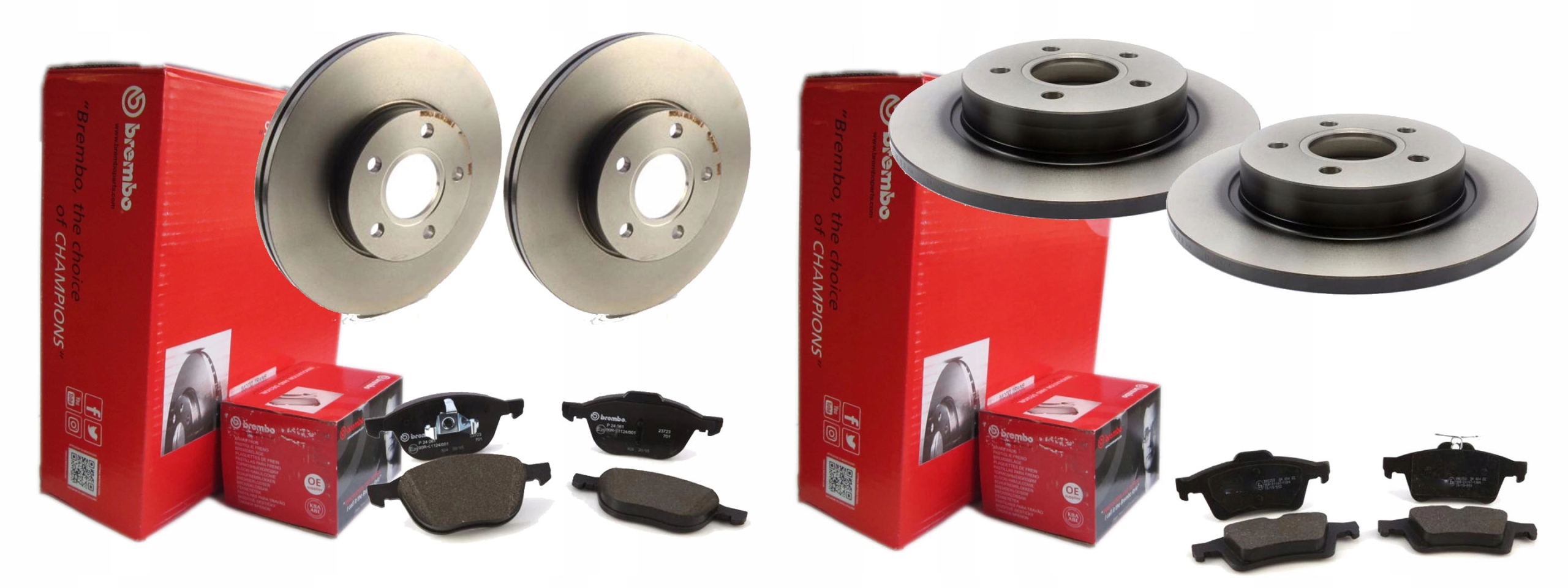 ДИСКИ BREMBO ПЕРЕДНІ ЗАДНІ ДЛЯ FORD FOCUS MK3 III