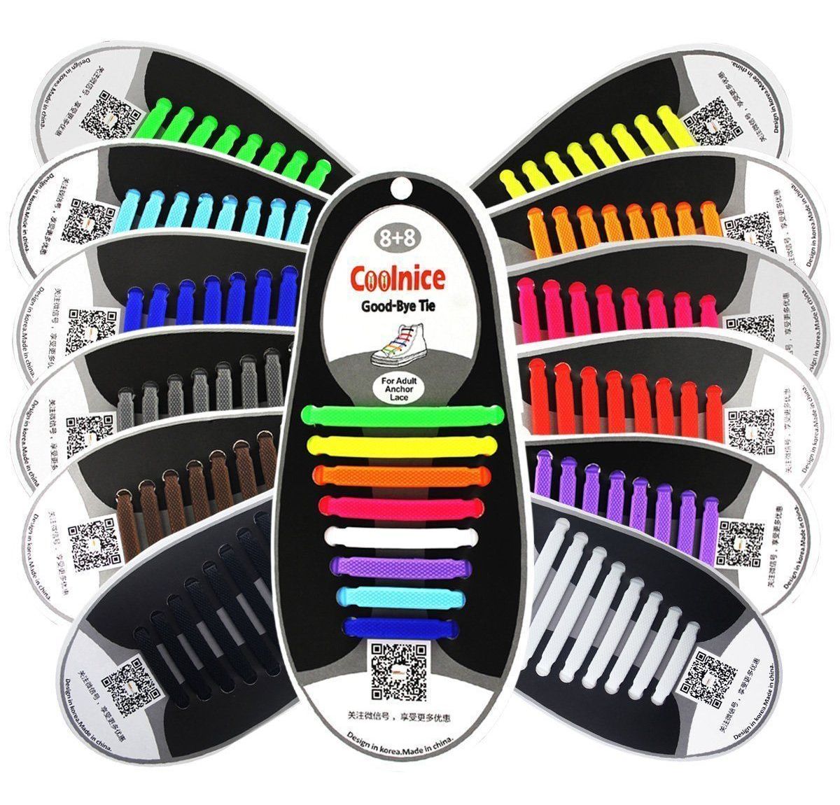 SZNURÓWKI, SZNUROWADŁA SILIKONOWE do butów_kolory Rodzaj okrągłe