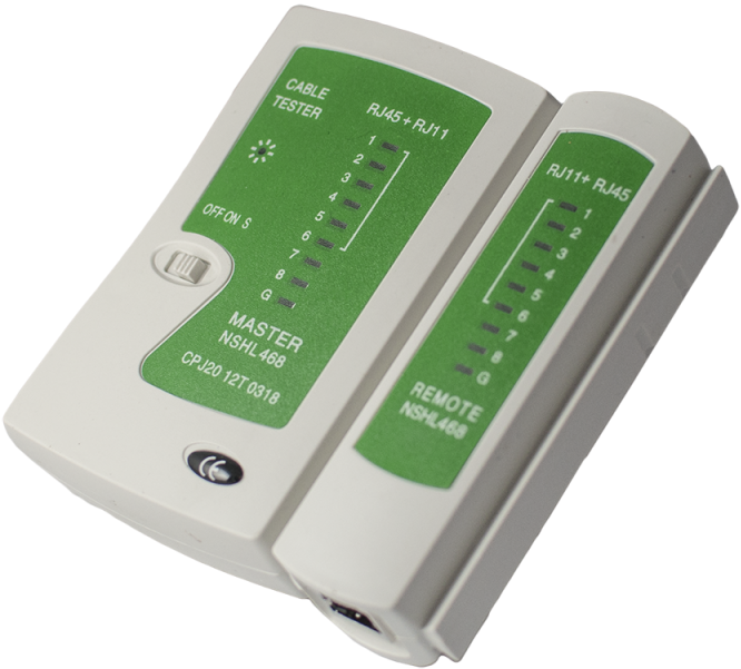 

Tester do kabli sieciowych Lan RJ45 RJ11___NAR-092