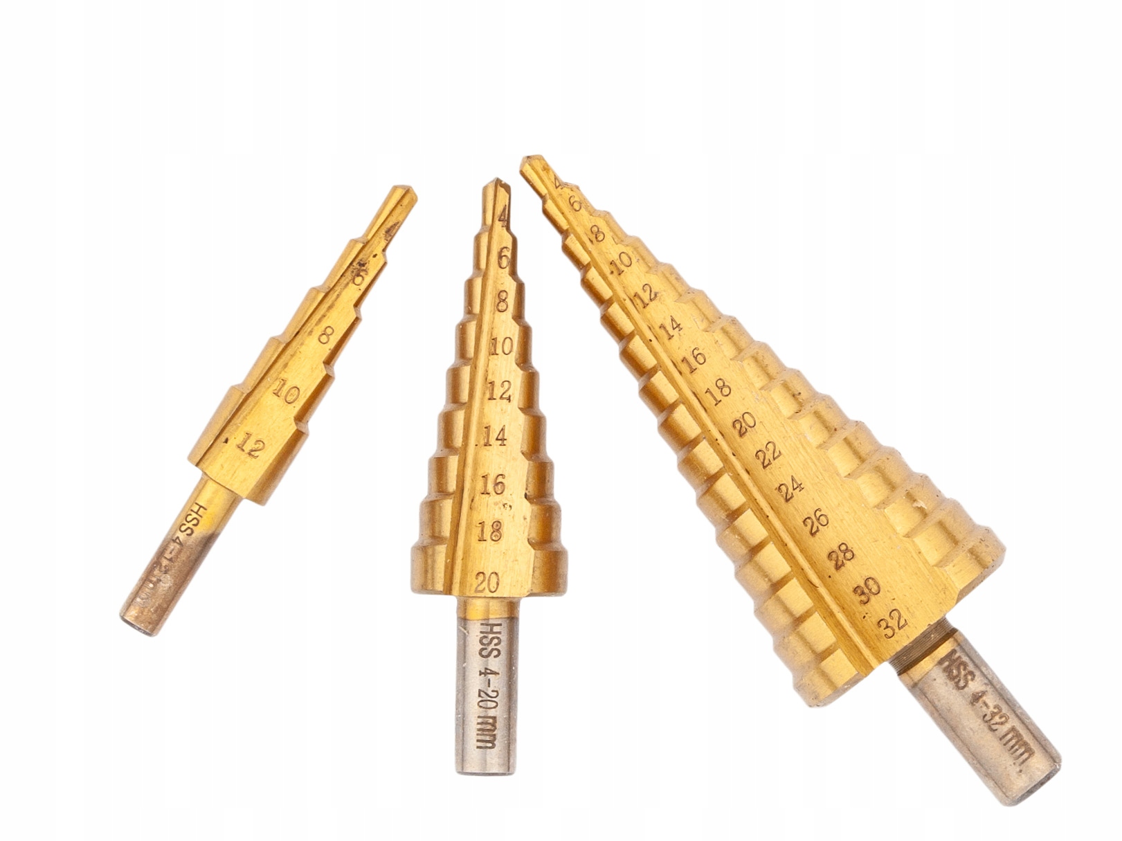 WIERTŁO WIERTŁA STOPNIOWE STOŻKOWE 3el HSS TYTAN w Kod producenta 0322