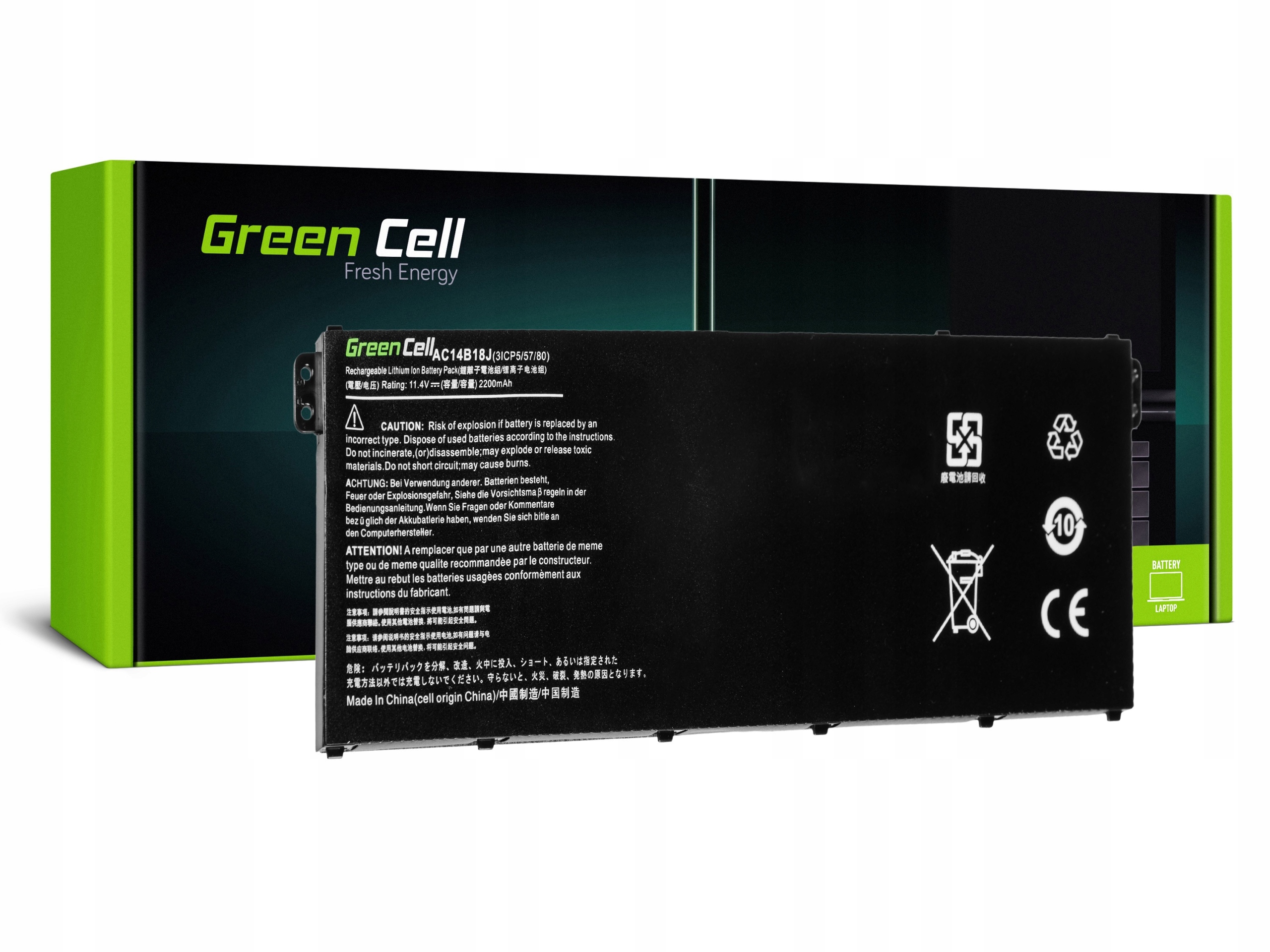 

Bateria AC14B18J AC14B13J do Acer Aspire ES1-131