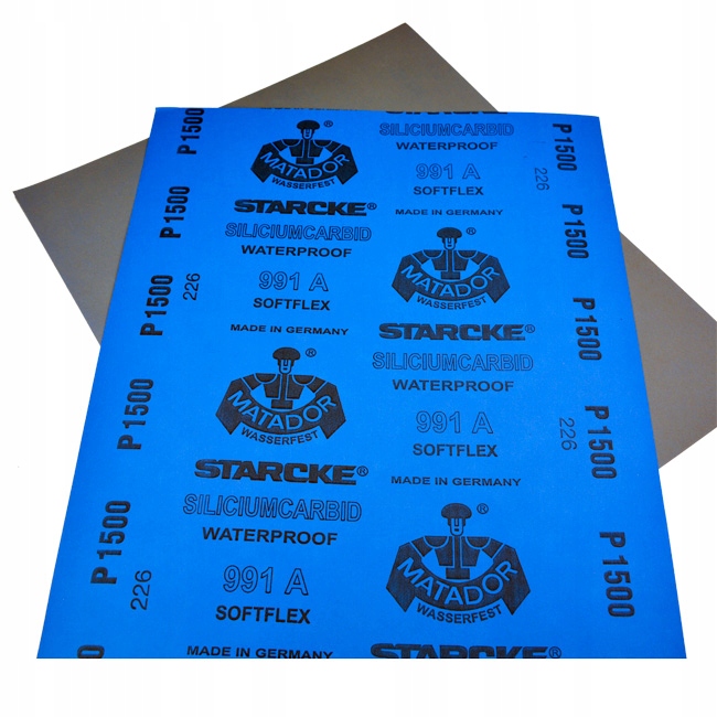 

Papier Ścierny Wodny Wodoodporny Do Żywic P1500