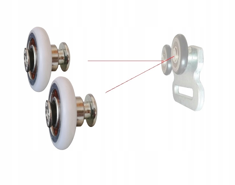 

Łożyska Wymienne rolki wózka Plandeki rolka firany