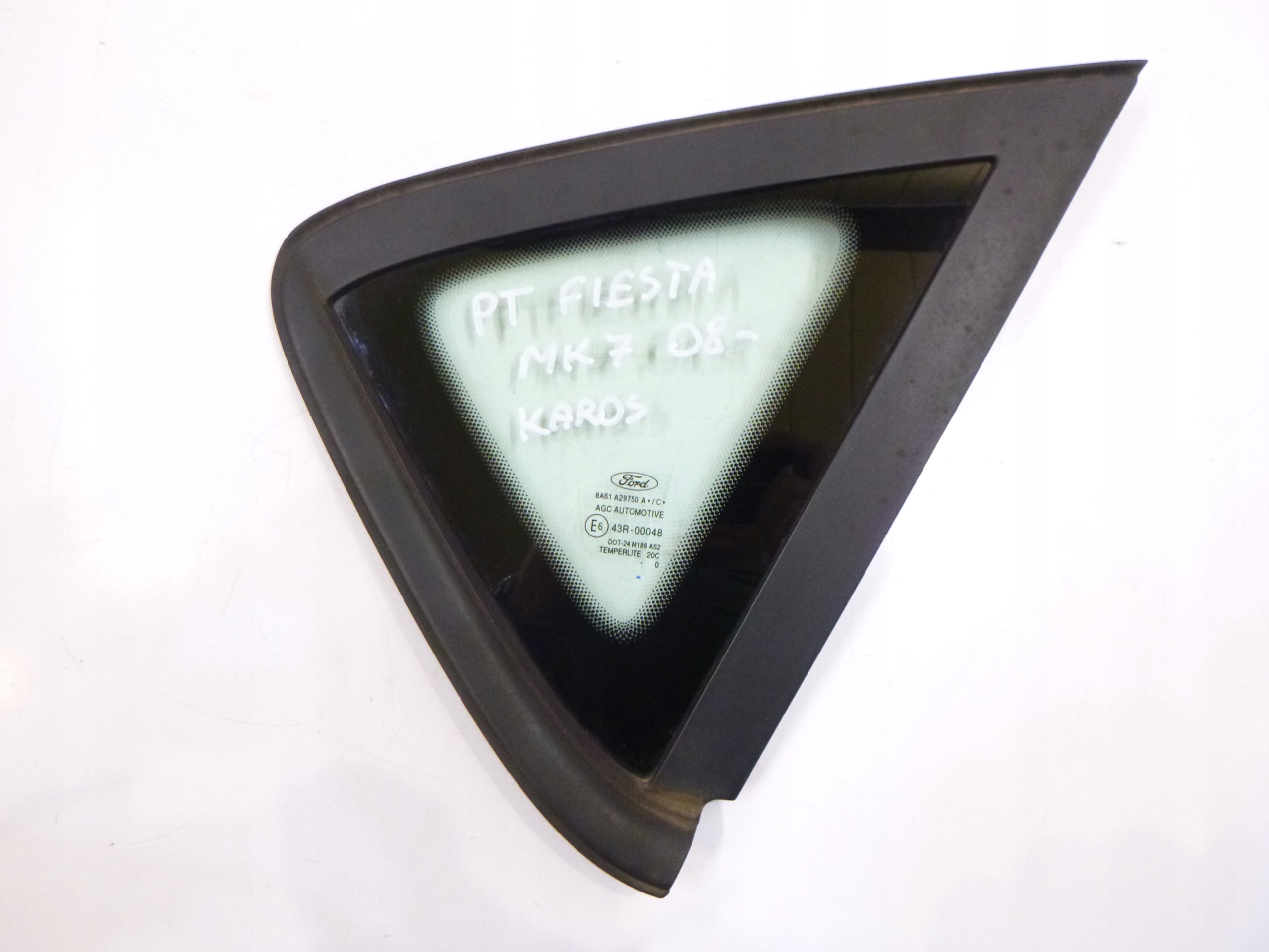 SZYBA SZYBKA KAROSERYJNA BLOTNIKA TYL FORD FIESTA MK7 2008- Producent części Ford OE