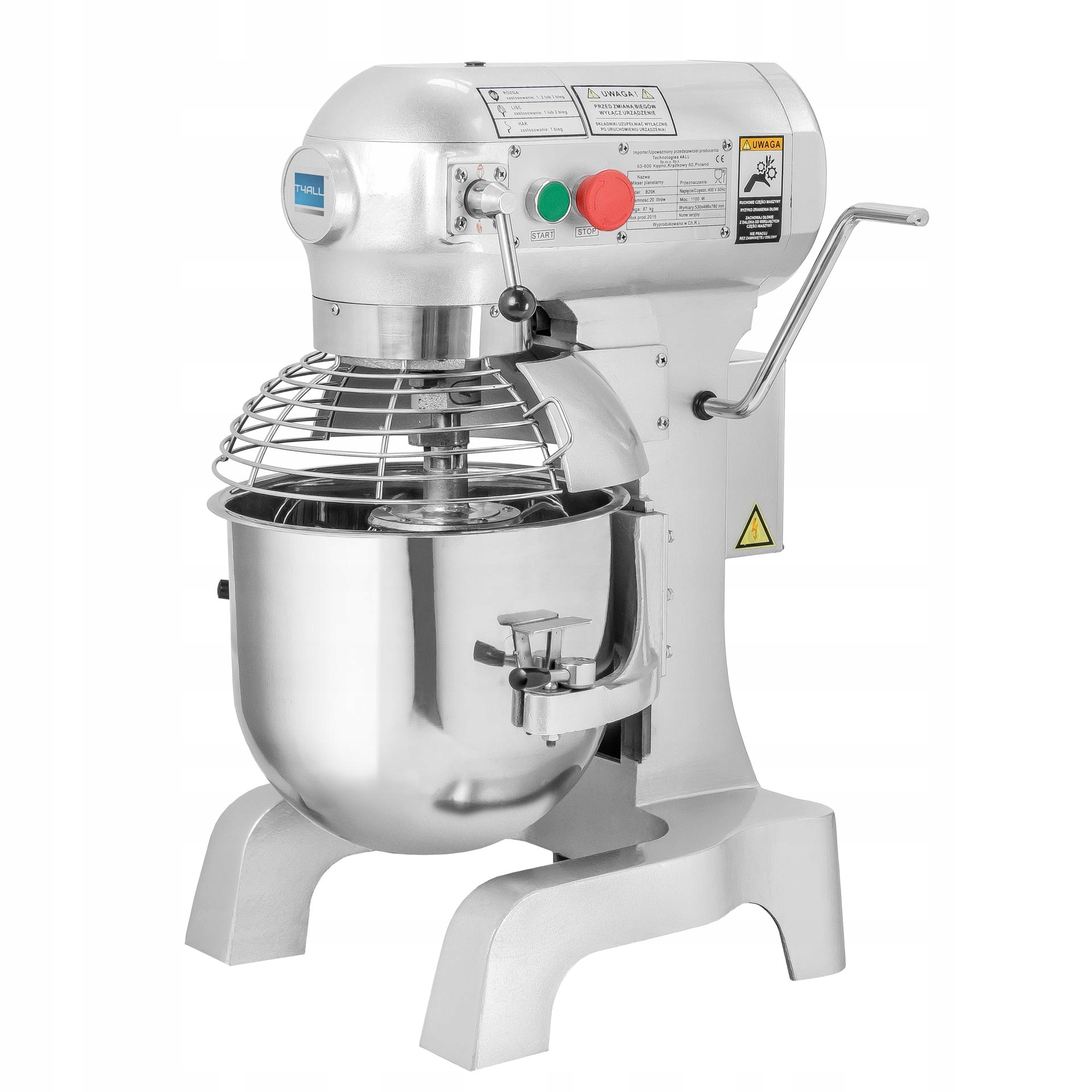 MIKSER PLANETARNY MIESIAŁKA MIESIARKA DO MAS 20L EAN (GTIN) 5906306620797