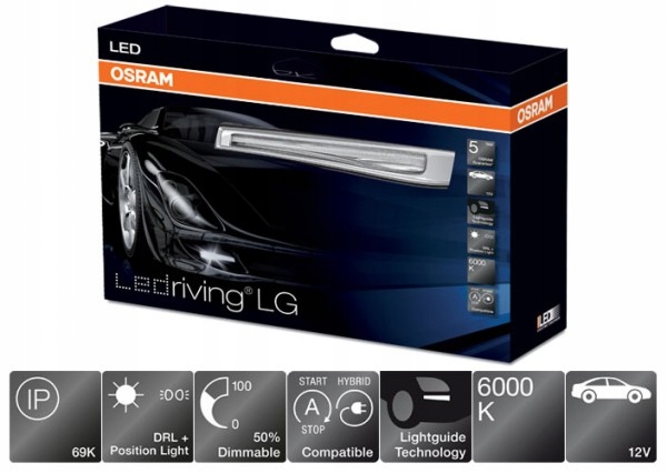 Swiatla dzienne DRL OSRAM Ledriving LG 6000K EAN 4052899200494