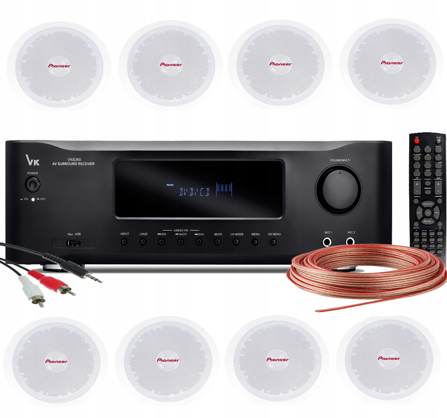 GŁOŚNIKI SUFITOWE PIONEER 8.0 SALON LOKAL SKLEP DOM RESTAURACJA SALA