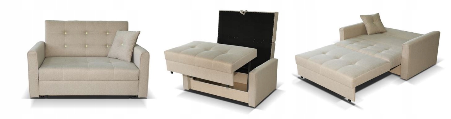 amerykanka sofa VIVA I GOLD fotel otwierany kanapa Długość mebla 100 cm