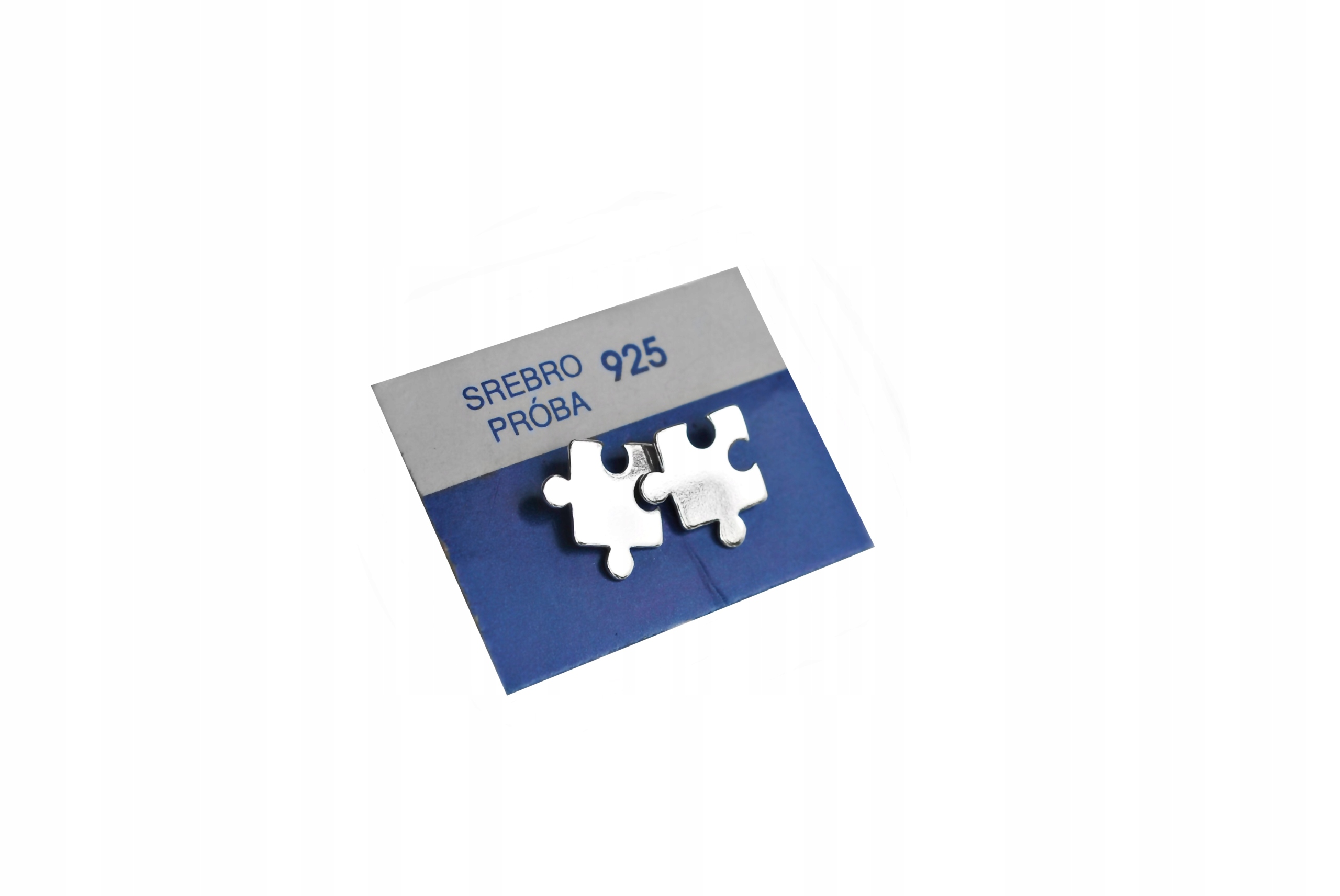 

Srebro 925 Kolczyki Celebrytki Puzzle Puzel