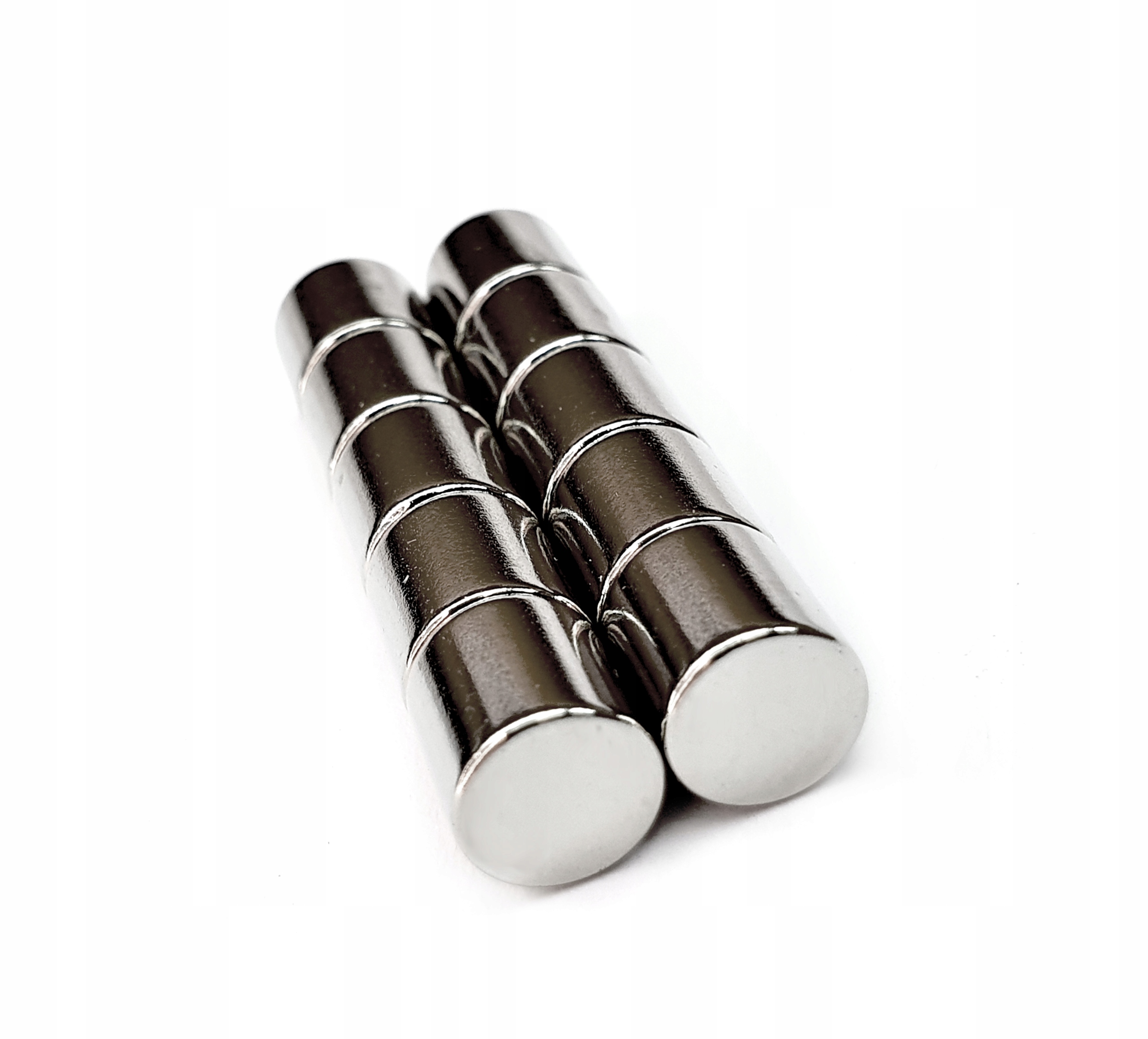 

Magnesy Neodymowe Walcowe 12x8 mm 10 Sztuk Mocny!