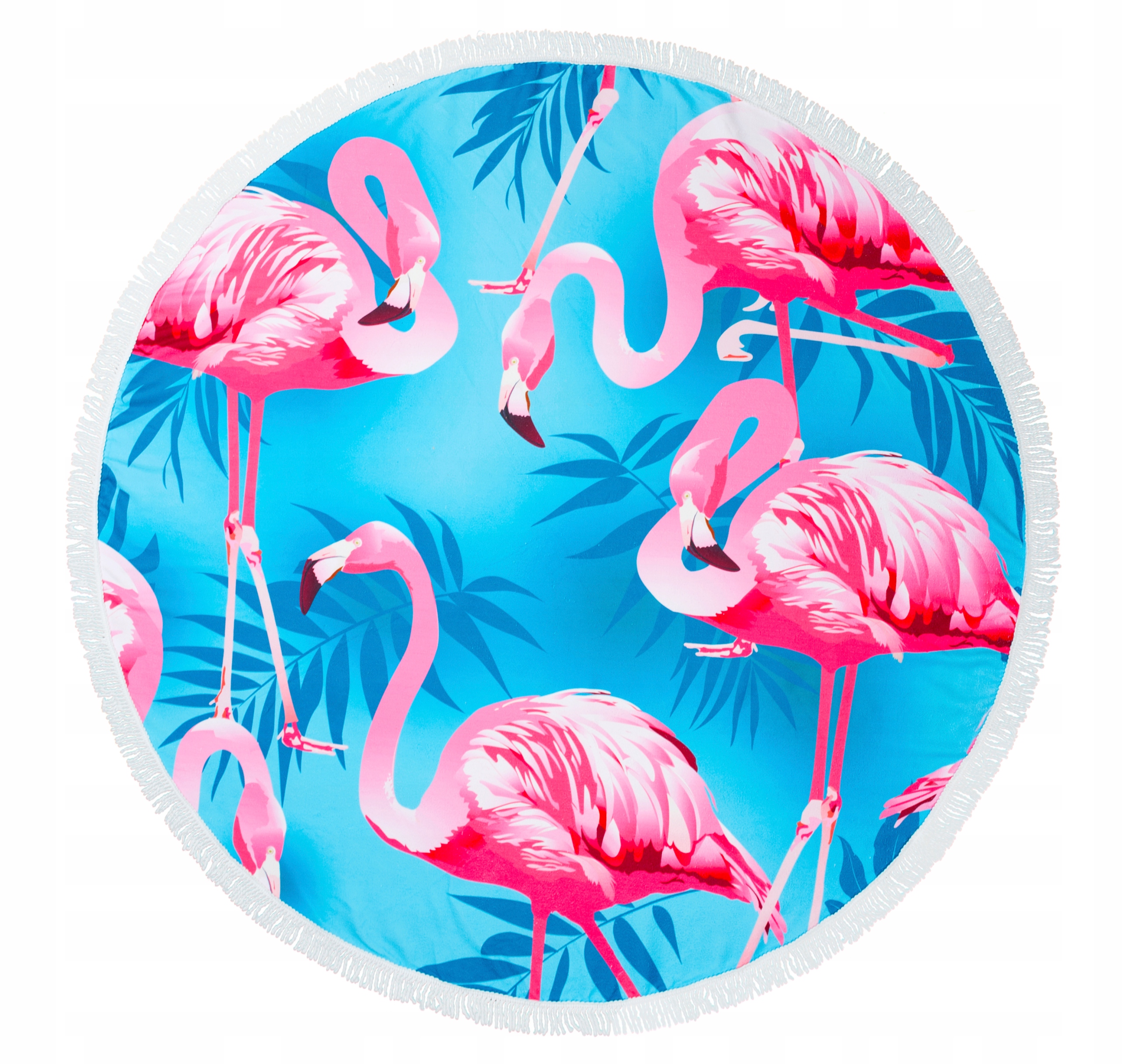 

Ręcznik Plażowy okrągły Boho Flaming frędzle XXL
