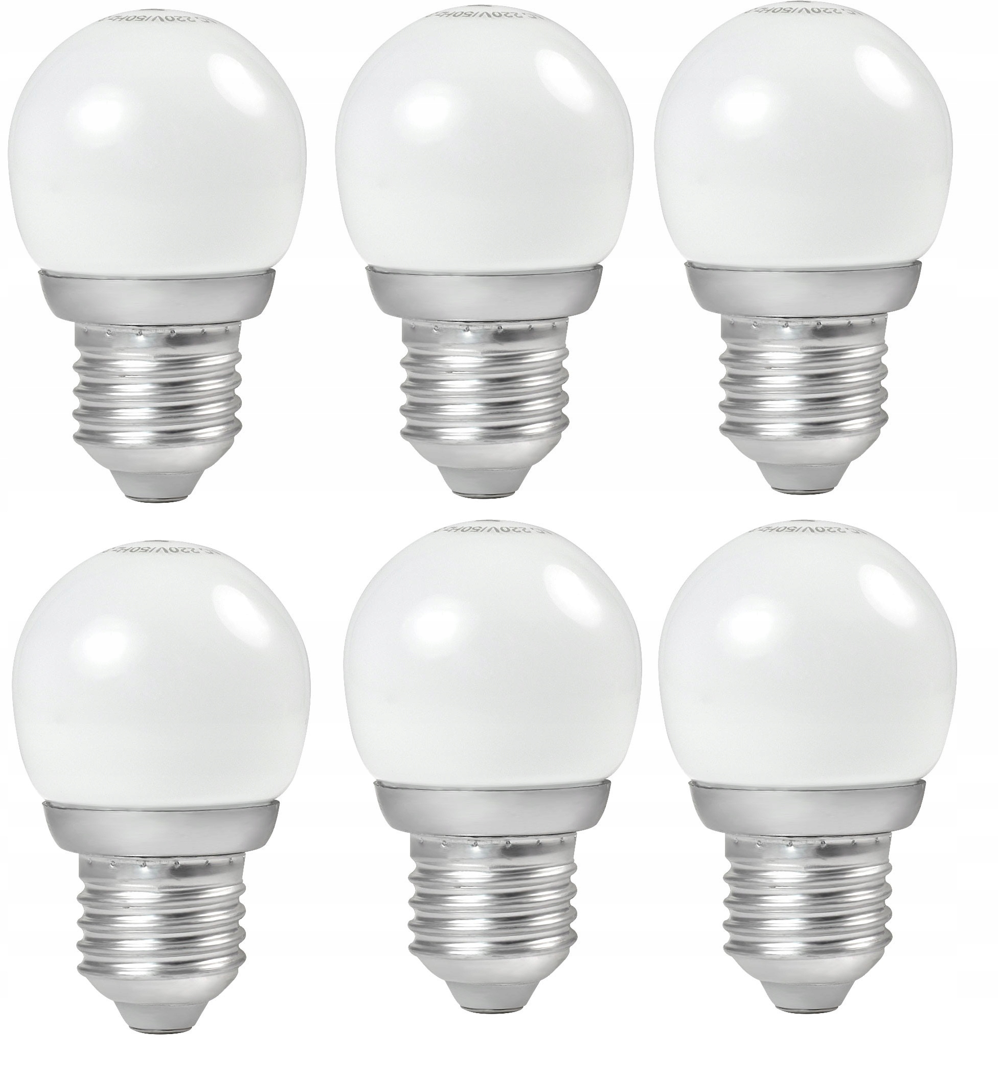 

Żarówka Glob Led E27 3W=20W G45 biały zimny 6 szt