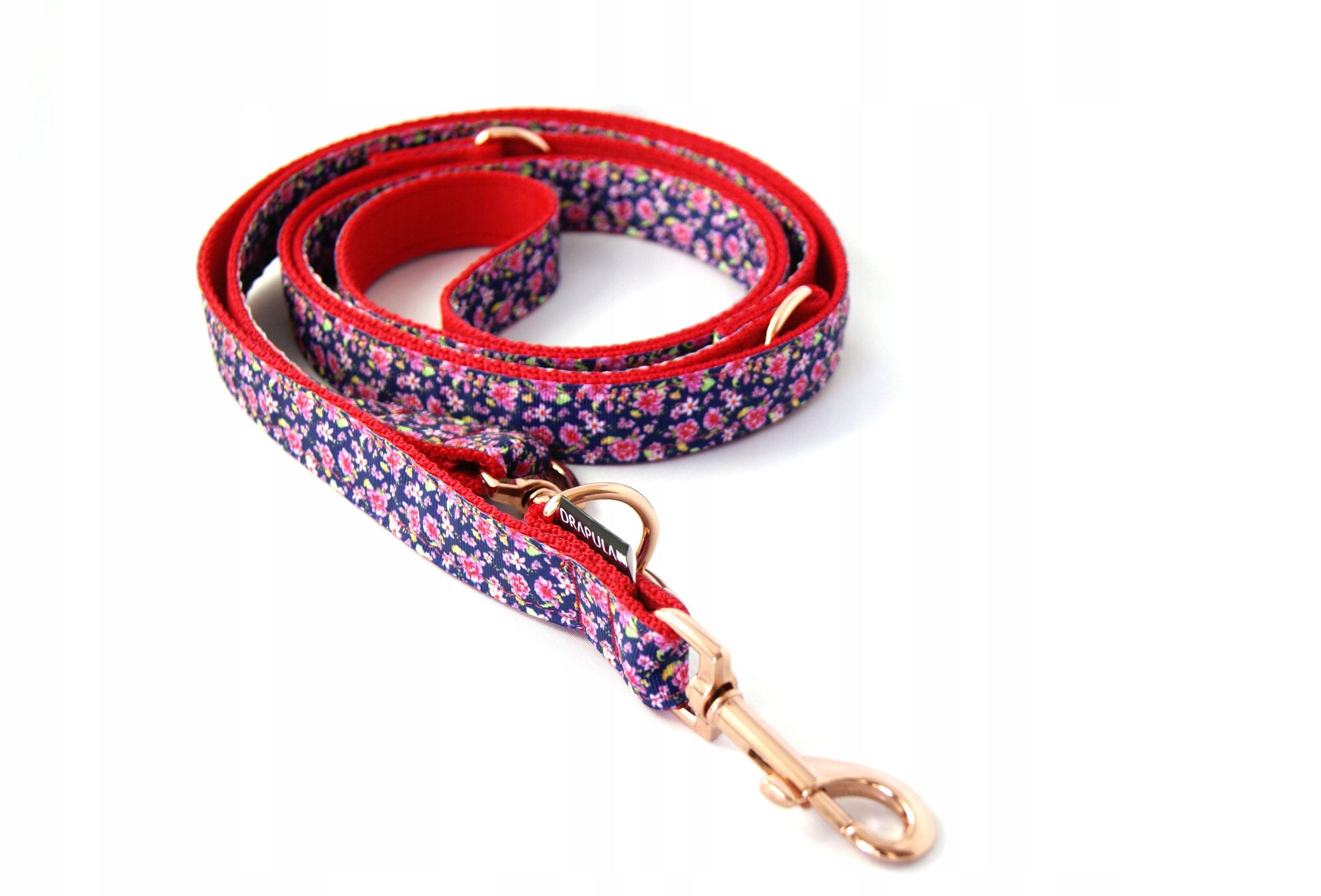 

Smycz dla psa ozdobna drapula przepinana reg.230cm