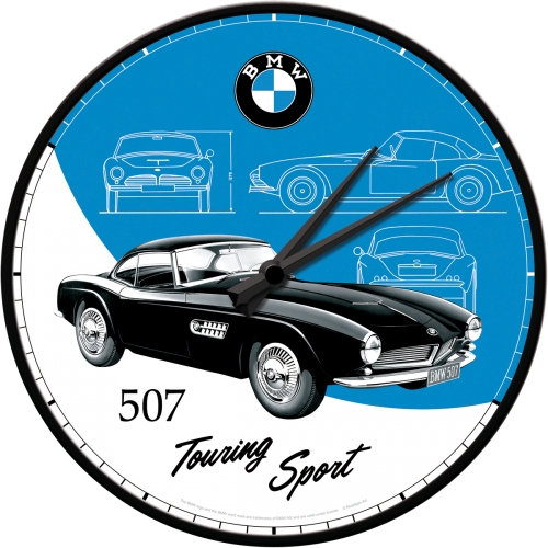 

Zegar Bmw 507 dla fana ścienny metal+szkło